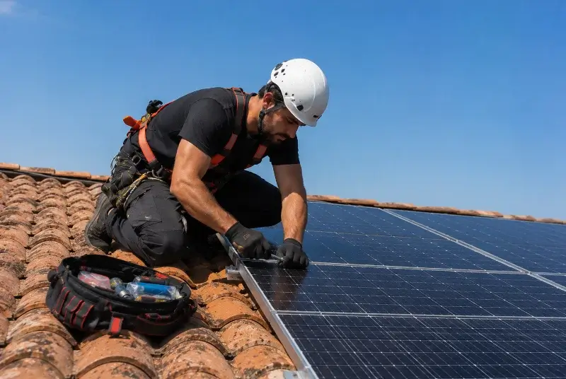 Maintenance et monitoring de panneaux solaires à Podensac